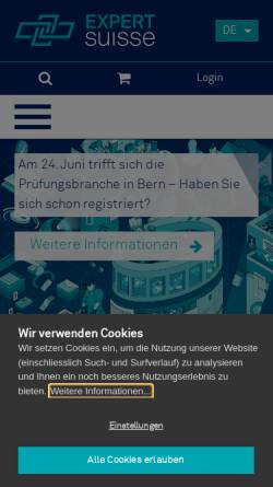 Vorschau der mobilen Webseite www.treuhaender.ch, Schweiz. Treuhänder