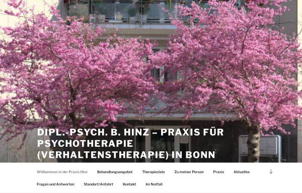 Vorschau von www.psychotherapie-hinz.de, Praxis Dipl.-Psych. Berthold Hinz