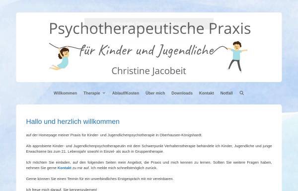 Vorschau von kjp-koenigshardt.de, Christine Jacobeit Praxis für Kinder- und Jugendlichenpsychotherapie