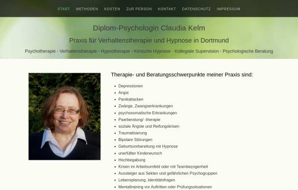 Vorschau von www.psychologin-in-dortmund.de, Dipl. Psych. Claudia Kelm