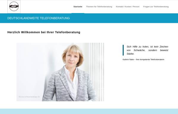 Vorschau von telefonberatung-nake.de, Psychologische Beratung – Therapie – Coaching – Telefonberatung