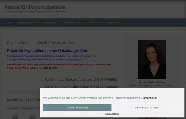 Vorschau von www.psychotherapie-luebeck.eu, Psychotherapie Wörner-Lorenz