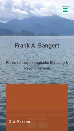 Vorschau der mobilen Webseite www.praxis-bangert.de, Frank Bangert