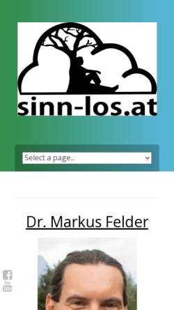 Vorschau der mobilen Webseite www.markusfelder.at, Mag. Dr. Markus Felder