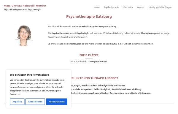 Vorschau von psychotherapeutin-salzburg.at, Mag. Christa Paluselli-Mortier