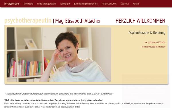 Vorschau von www.elisabethallacher.com, Mag. Elisabeth Allacher
