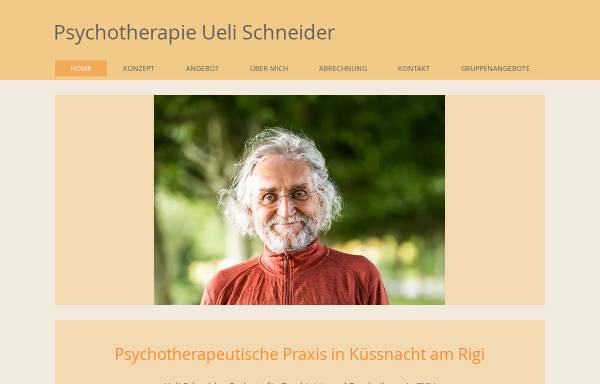 Vorschau von www.ueli-schneider-psychotherapie.ch, Ueli Schneider und Sanju Misra, Praxis für Psychotherapie und Beratung