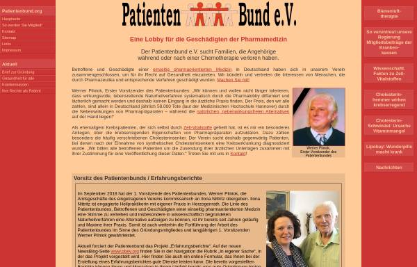 Vorschau von www.patientenbund.org, Patientenbund e.V.