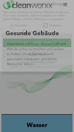 Vorschau der mobilen Webseite www.cleanworxx.at, Cleanworxx GmbH