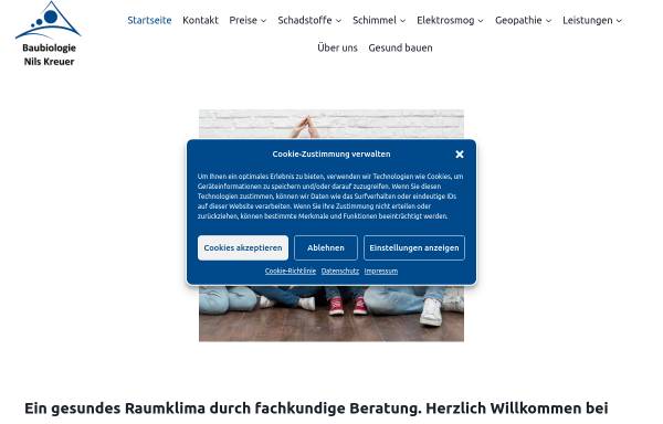 Vorschau von baubiologie-kreuer.de, Baubiologie Nils Kreuer