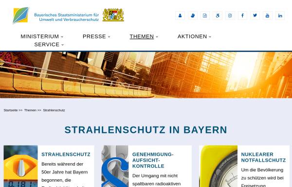 Vorschau von www.stmuv.bayern.de, Strahlenschutz