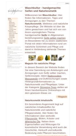Vorschau der mobilen Webseite www.waschkultur.de, Waschkultur