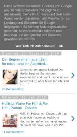 Vorschau der mobilen Webseite www.fraeulein-ungeschminkt.de, Fräulein ungeschminkt