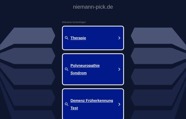 Vorschau von www.niemann-pick.de, Niemann-Pick Selbsthilfegruppe e.V.