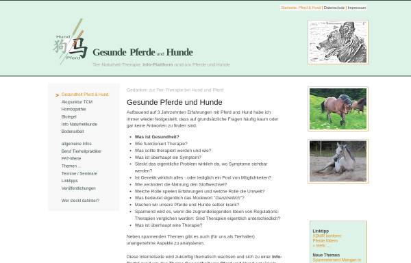 Gesunde Pferde und Hunde