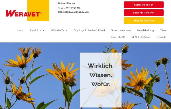 Vorschau von www.weravet.de, Weravet