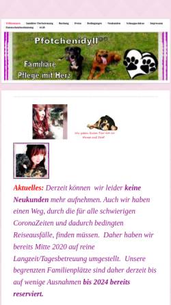 Vorschau der mobilen Webseite unsere-tierheilpraxis.de, Tierheilpraxis Pfötchen Idyll