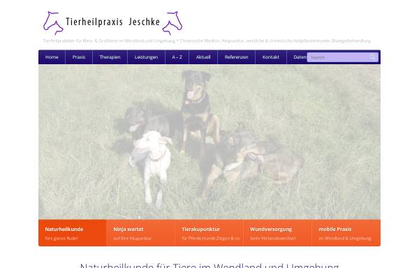 Vorschau von www.tierheilpraxis-jeschke.de, Tierheilpraxis Jeschke