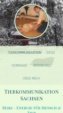 Vorschau der mobilen Webseite www.tierkommunikation-sachsen.de, Tierkommunikation Dresden