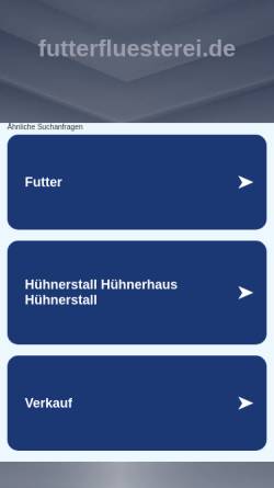 Vorschau der mobilen Webseite futterfluesterei.de, Futterflüsterei