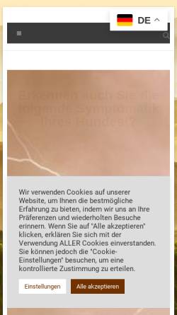 Vorschau der mobilen Webseite www.cibdai.de, Hat mein Hund IBD