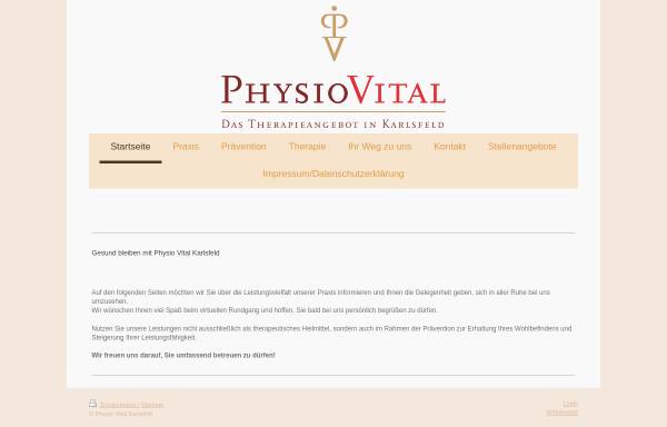 Vorschau von www.physio-vital-karlsfeld.de, Equi-Physio-Vital Institut für Pferdegsundheit GmbH