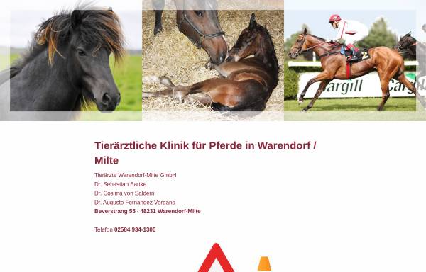 Vorschau von www.pferdepraxis-warendorf.de, Tierärztliche Praxis für Pferde Warendorf-Milte