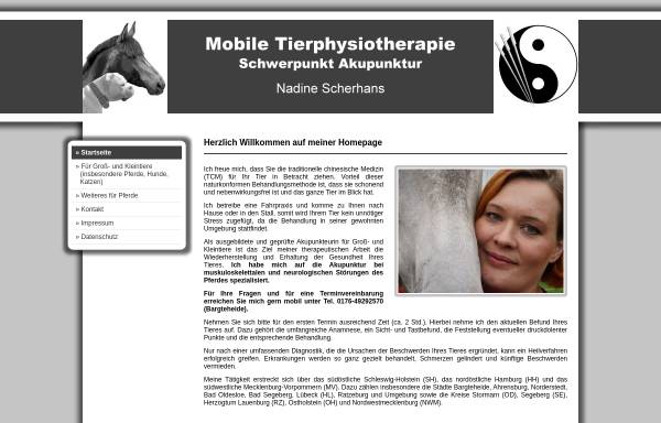Vorschau von www.mobile-tierphysiotherapie-nord.de, Nadine Scherhans