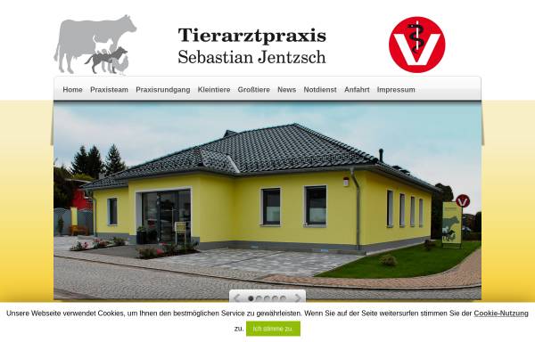 Vorschau von www.jentzsch-tierarztpraxis.de, Tierarztpraxis Sebastian Jentzsch