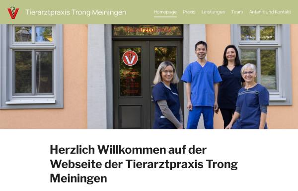 Vorschau von www.tierarztpraxis-meiningen.de, Tierarztpraxis Trong