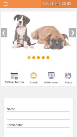 Vorschau der mobilen Webseite www.mayda-tierarztpraxis.de, Tierarztpraxis Emrah Mayda