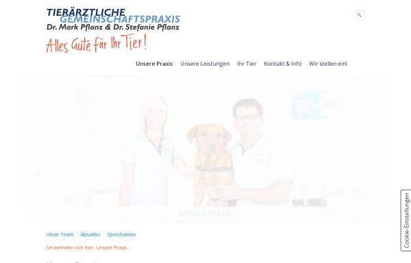 Vorschau von www.tierarzt-fellbach.de, Tierärztliche Gemeinschaftspraxis Dr. med. vet. Mark Pflanz und Dr. med. vet. Stefanie Pflanz