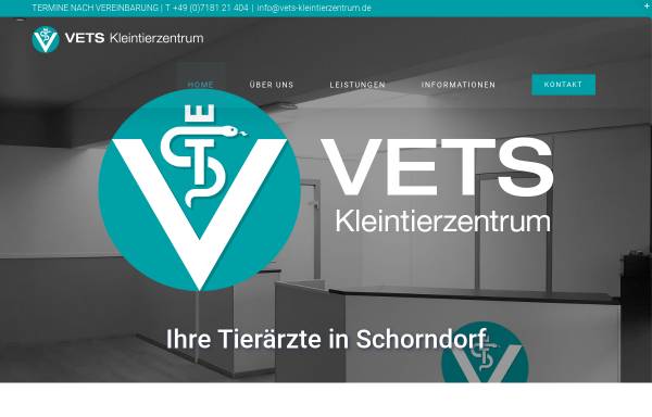 Vorschau von www.vets-kleintierzentrum.de, VETS-Kleintierzentrum GmbH