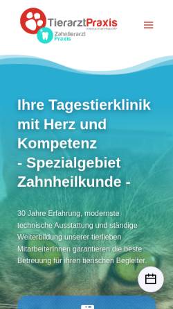 Vorschau der mobilen Webseite www.tierklinik-grossenzersdorf.at, Tierklinik Groß-Enzersdorf
