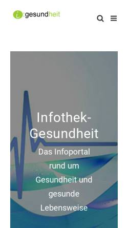 Vorschau der mobilen Webseite infothek-gesundheit.de, Infothek-Gesundheit
