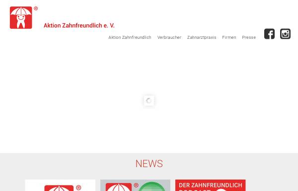 Vorschau von www.zahnmaennchen.de, Aktion Zahnfreundlich e.V.