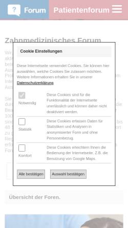 Vorschau der mobilen Webseite www.master-frage.de, Die Masterfrage