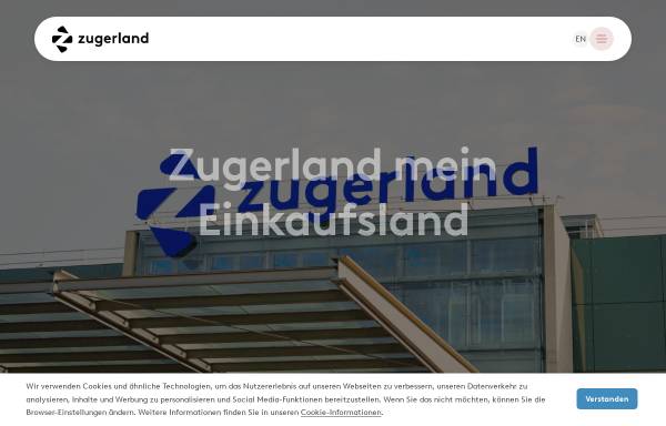 Vorschau von www.ekz-zugerland.ch, Zugerland - Das Einkaufszentrum in Steinhausen