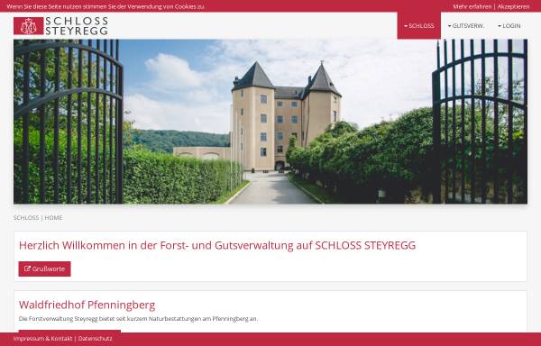 Vorschau von www.schloss-steyregg.at, Schloss Steyregg