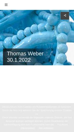 Vorschau der mobilen Webseite www.skulptur-thomas-weber.de, Weber, Thomas