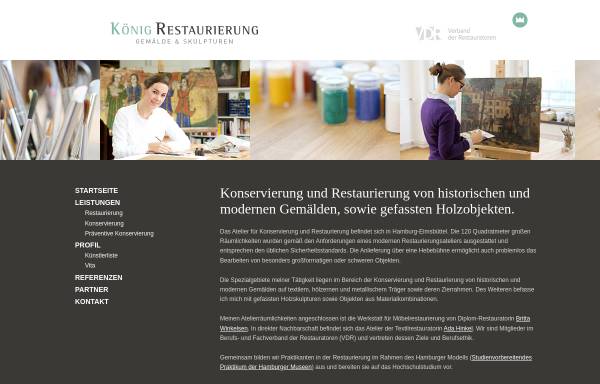 Vorschau von www.koenigrestaurierung.de, König Restaurierung, Antonia C. Billib