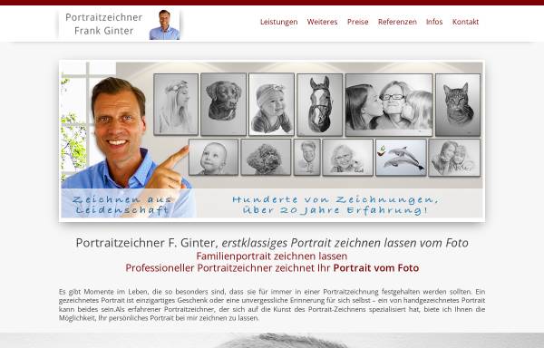 Portraitmaler & Portraitzeichner - Portrait zeichnen lassen vom Foto