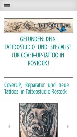 Vorschau der mobilen Webseite www.tattooritual.de, Tattoo Ritual, Anja Trzeczak