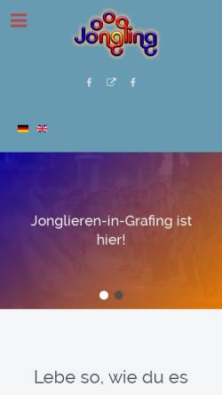 Vorschau der mobilen Webseite jonglieren-in-grafing.de, Jonglieren in Grafing