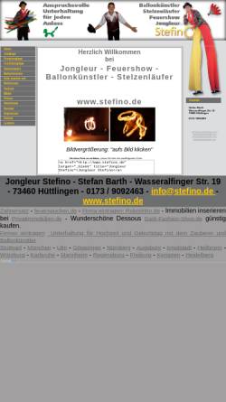 Vorschau der mobilen Webseite www.stefino.de, Stefino
