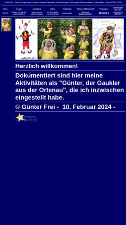 Vorschau der mobilen Webseite www.guenterfrei.de, Günter Frei