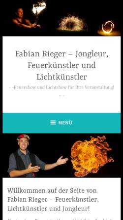 Vorschau der mobilen Webseite www.fabian-rieger.de, Fabian Rieger
