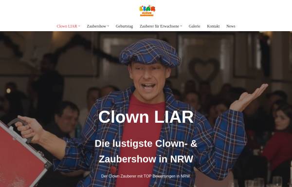 Vorschau von liar-entertainer.com, Clown Zauberer Liar