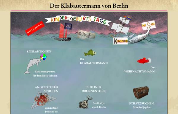 Vorschau von www.klabauter-berlin.de, Der Klabautermann von Berlin
