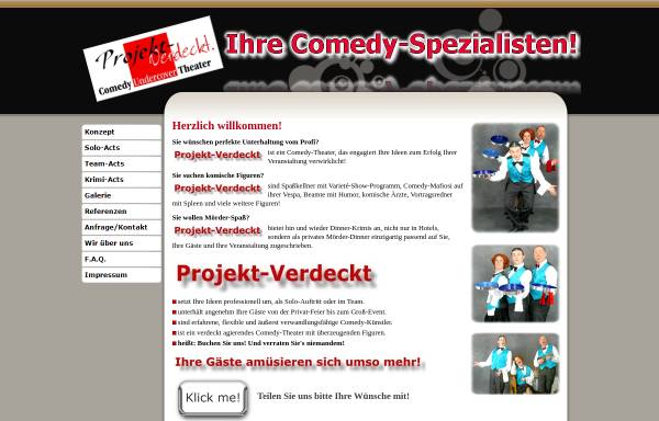 Vorschau von www.projekt-verdeckt.de, Theater Projekt- Verdeckt